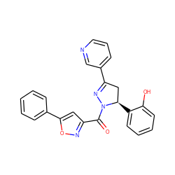 O=C(c1cc(-c2ccccc2)on1)N1N=C(c2cccnc2)C[C@H]1c1ccccc1O ZINC000071281451