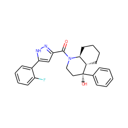 O=C(c1cc(-c2ccccc2F)[nH]n1)N1CC[C@](O)(c2ccccc2)[C@H]2CCCC[C@@H]21 ZINC000071318784