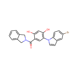 O=C(c1cc(-n2ccc3cc(Br)ccc32)c(O)cc1O)N1Cc2ccccc2C1 ZINC000169343537