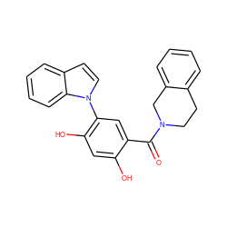 O=C(c1cc(-n2ccc3ccccc32)c(O)cc1O)N1CCc2ccccc2C1 ZINC000169343521