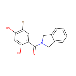 O=C(c1cc(Br)c(O)cc1O)N1Cc2ccccc2C1 ZINC000034777595