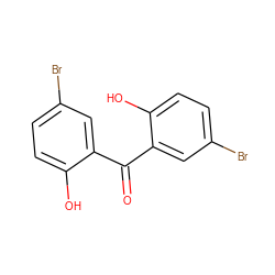 O=C(c1cc(Br)ccc1O)c1cc(Br)ccc1O ZINC000001680012