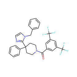 O=C(c1cc(C(F)(F)F)cc(C(F)(F)F)c1)N1CCC(c2ccccc2)(c2nccn2Cc2ccccc2)CC1 ZINC000096318660