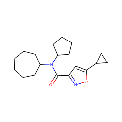 O=C(c1cc(C2CC2)on1)N(C1CCCCCC1)C1CCCC1 ZINC000073223699