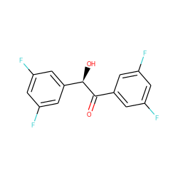 O=C(c1cc(F)cc(F)c1)[C@H](O)c1cc(F)cc(F)c1 ZINC000028713869