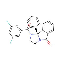 O=C(c1cc(F)cc(F)c1)N1CCN2C(=O)c3ccccc3[C@@]12c1ccccc1 ZINC000103226427