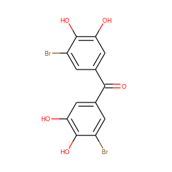 O=C(c1cc(O)c(O)c(Br)c1)c1cc(O)c(O)c(Br)c1 ZINC000064512181