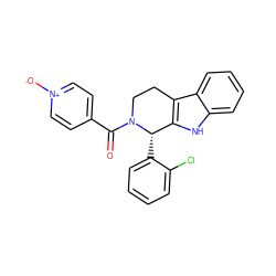 O=C(c1cc[n+]([O-])cc1)N1CCc2c([nH]c3ccccc23)[C@@H]1c1ccccc1Cl ZINC000011720039