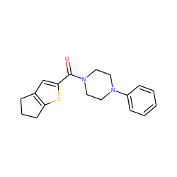 O=C(c1cc2c(s1)CCC2)N1CCN(c2ccccc2)CC1 ZINC000003355025