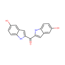 O=C(c1cc2cc(O)ccc2[nH]1)c1cc2cc(O)ccc2[nH]1 ZINC000013687745