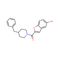 O=C(c1cc2cc(O)ccc2o1)N1CCC(Cc2ccccc2)CC1 ZINC000035259637