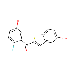 O=C(c1cc2cc(O)ccc2s1)c1cc(O)ccc1F ZINC000299822428