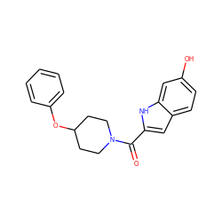 O=C(c1cc2ccc(O)cc2[nH]1)N1CCC(Oc2ccccc2)CC1 ZINC000034042672