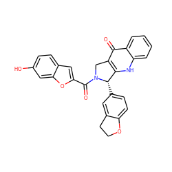 O=C(c1cc2ccc(O)cc2o1)N1Cc2c([nH]c3ccccc3c2=O)[C@@H]1c1ccc2c(c1)CCO2 ZINC000013493124