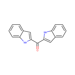 O=C(c1cc2ccccc2[nH]1)c1cc2ccccc2[nH]1 ZINC000000024262