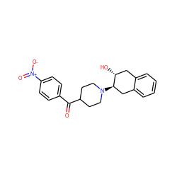 O=C(c1ccc([N+](=O)[O-])cc1)C1CCN([C@@H]2Cc3ccccc3C[C@H]2O)CC1 ZINC000040900989