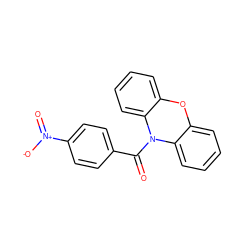 O=C(c1ccc([N+](=O)[O-])cc1)N1c2ccccc2Oc2ccccc21 ZINC000095575161