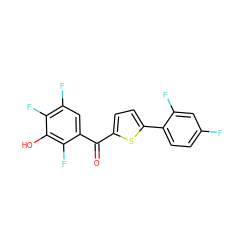 O=C(c1ccc(-c2ccc(F)cc2F)s1)c1cc(F)c(F)c(O)c1F ZINC001772604310