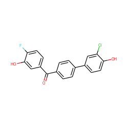 O=C(c1ccc(-c2ccc(O)c(Cl)c2)cc1)c1ccc(F)c(O)c1 ZINC000082150459