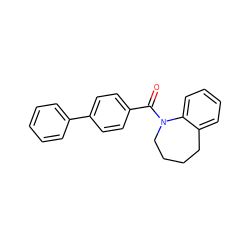 O=C(c1ccc(-c2ccccc2)cc1)N1CCCCc2ccccc21 ZINC000149071256