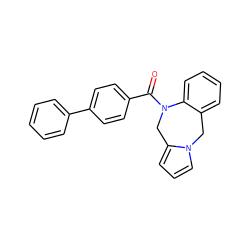 O=C(c1ccc(-c2ccccc2)cc1)N1Cc2cccn2Cc2ccccc21 ZINC000001485613