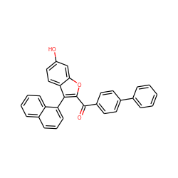 O=C(c1ccc(-c2ccccc2)cc1)c1oc2cc(O)ccc2c1-c1cccc2ccccc12 ZINC000013818648