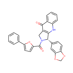 O=C(c1ccc(-c2ccccc2)o1)N1Cc2c([nH]c3ccccc3c2=O)[C@@H]1c1ccc2c(c1)OCO2 ZINC000013493094