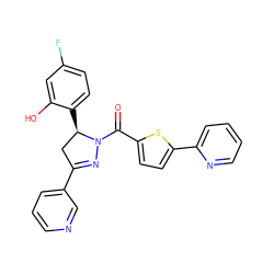 O=C(c1ccc(-c2ccccn2)s1)N1N=C(c2cccnc2)C[C@H]1c1ccc(F)cc1O ZINC000071341086