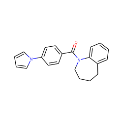 O=C(c1ccc(-n2cccc2)cc1)N1CCCCc2ccccc21 ZINC000013835106