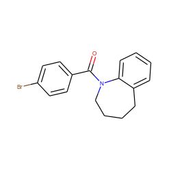 O=C(c1ccc(Br)cc1)N1CCCCc2ccccc21 ZINC000048455633