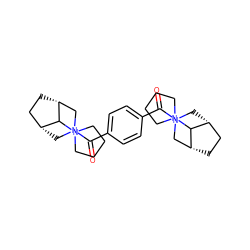 O=C(c1ccc(C(=O)N2C[C@@H]3CC[C@H](C2)C3N2CCCC2)cc1)N1C[C@@H]2CC[C@H](C1)C2N1CCCC1 ZINC000215499547