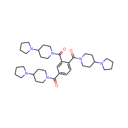 O=C(c1ccc(C(=O)N2CCC(N3CCCC3)CC2)c(C(=O)N2CCC(N3CCCC3)CC2)c1)N1CCC(N2CCCC2)CC1 ZINC000096284373