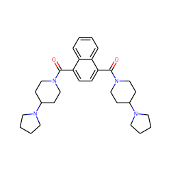 O=C(c1ccc(C(=O)N2CCC(N3CCCC3)CC2)c2ccccc12)N1CCC(N2CCCC2)CC1 ZINC000096284325