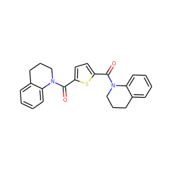 O=C(c1ccc(C(=O)N2CCCc3ccccc32)s1)N1CCCc2ccccc21 ZINC000003178605