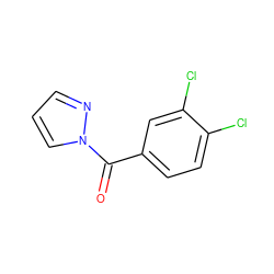 O=C(c1ccc(Cl)c(Cl)c1)n1cccn1 ZINC000000037156