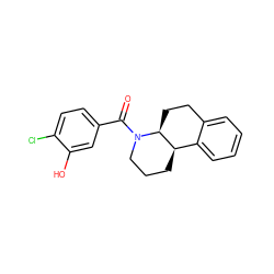 O=C(c1ccc(Cl)c(O)c1)N1CCC[C@@H]2c3ccccc3CC[C@@H]21 ZINC000096169300