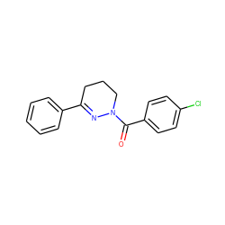 O=C(c1ccc(Cl)cc1)N1CCCC(c2ccccc2)=N1 ZINC000001397985