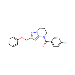 O=C(c1ccc(F)cc1)N1CCCn2nc(COc3ccccc3)cc21 ZINC000473151246