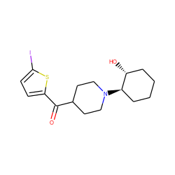 O=C(c1ccc(I)s1)C1CCN([C@@H]2CCCC[C@H]2O)CC1 ZINC000049070889