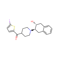 O=C(c1ccc(I)s1)C1CCN([C@@H]2Cc3ccccc3C[C@H]2O)CC1 ZINC000049072064