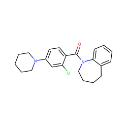 O=C(c1ccc(N2CCCCC2)cc1Cl)N1CCCCc2ccccc21 ZINC000013835105