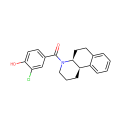 O=C(c1ccc(O)c(Cl)c1)N1CCC[C@@H]2c3ccccc3CC[C@@H]21 ZINC000096169330