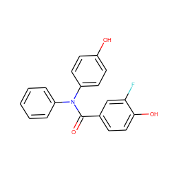 O=C(c1ccc(O)c(F)c1)N(c1ccccc1)c1ccc(O)cc1 ZINC000096173900