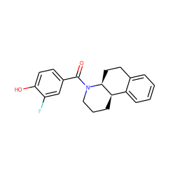 O=C(c1ccc(O)c(F)c1)N1CCC[C@@H]2c3ccccc3CC[C@@H]21 ZINC000096169290