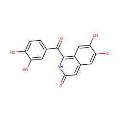 O=C(c1ccc(O)c(O)c1)c1[nH]c(=O)cc2cc(O)c(O)cc12 ZINC000013470133