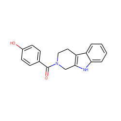 O=C(c1ccc(O)cc1)N1CCc2c([nH]c3ccccc23)C1 ZINC000014946228