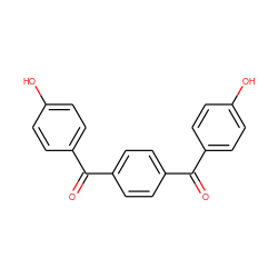 O=C(c1ccc(O)cc1)c1ccc(C(=O)c2ccc(O)cc2)cc1 ZINC000000332365