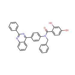 O=C(c1ccc(O)cc1O)N(Cc1ccccc1)c1ccc(-c2nc(-c3ccccc3)nc3ccccc23)cc1 ZINC000653664715