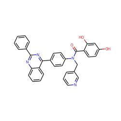 O=C(c1ccc(O)cc1O)N(Cc1cccnc1)c1ccc(-c2nc(-c3ccccc3)nc3ccccc23)cc1 ZINC000653758327