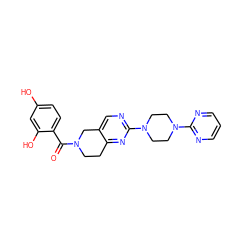 O=C(c1ccc(O)cc1O)N1CCc2nc(N3CCN(c4ncccn4)CC3)ncc2C1 ZINC000169310867